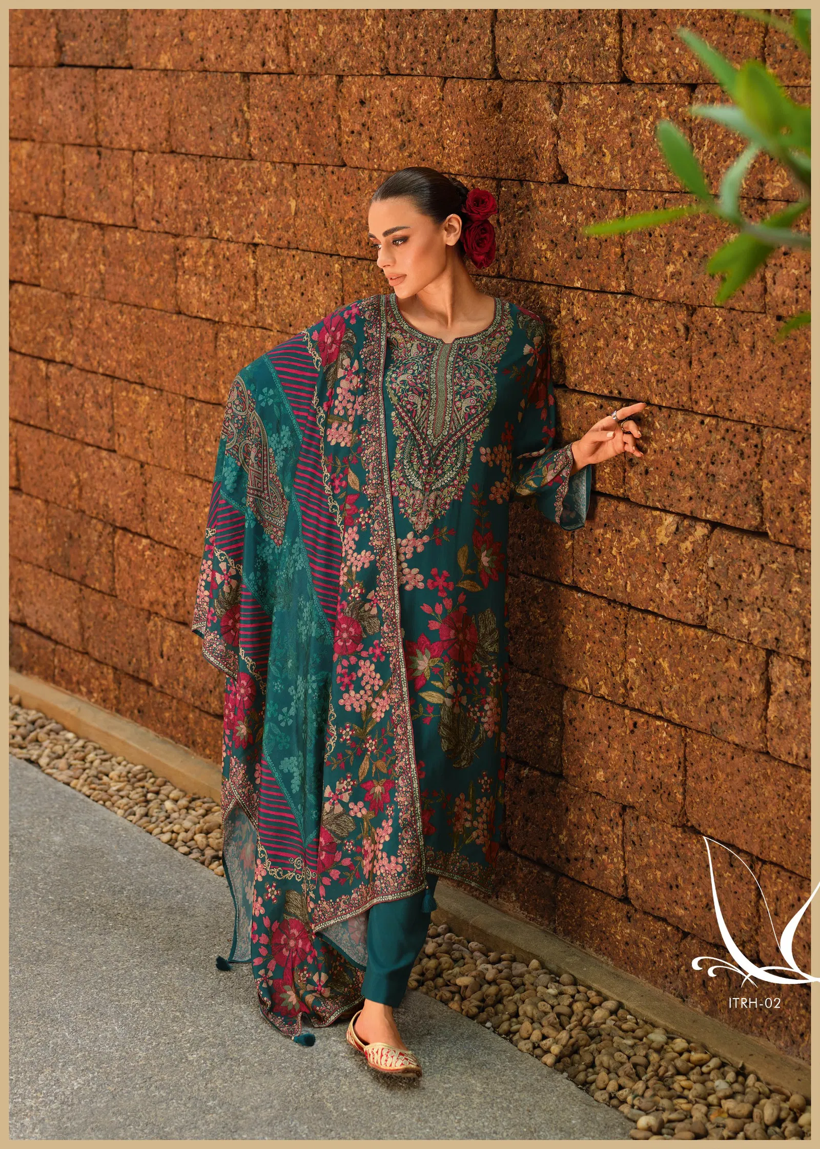 Itrh By Varsha Viscose Muslin Printed Salwar Suits Wholesale Shop In Surat
